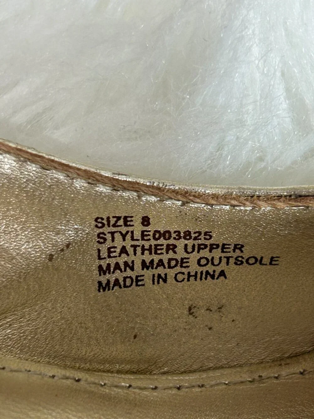 Lilly Pulitzer size 8 Wedge Sandals Gold Metallic Espadrilles Peep Toe leather